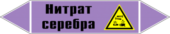 Маркировка трубопровода "нитрат серебра" (a04, пленка, 716х148 мм)" - Маркировка трубопроводов - Маркировки трубопроводов "ЩЕЛОЧЬ" - магазин "Охрана труда и Техника безопасности"